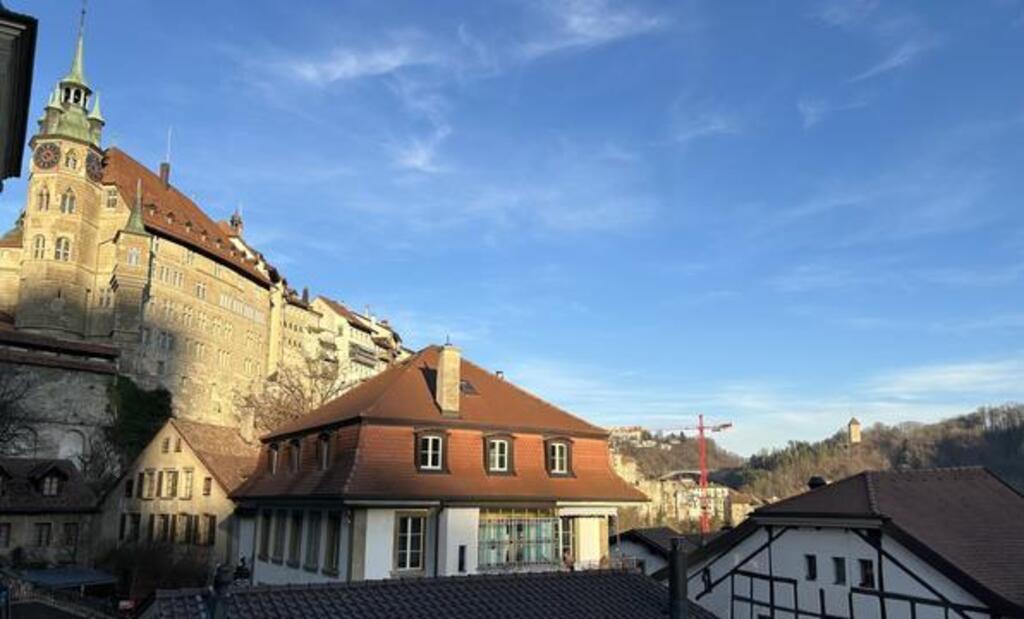 appartment in evening sun