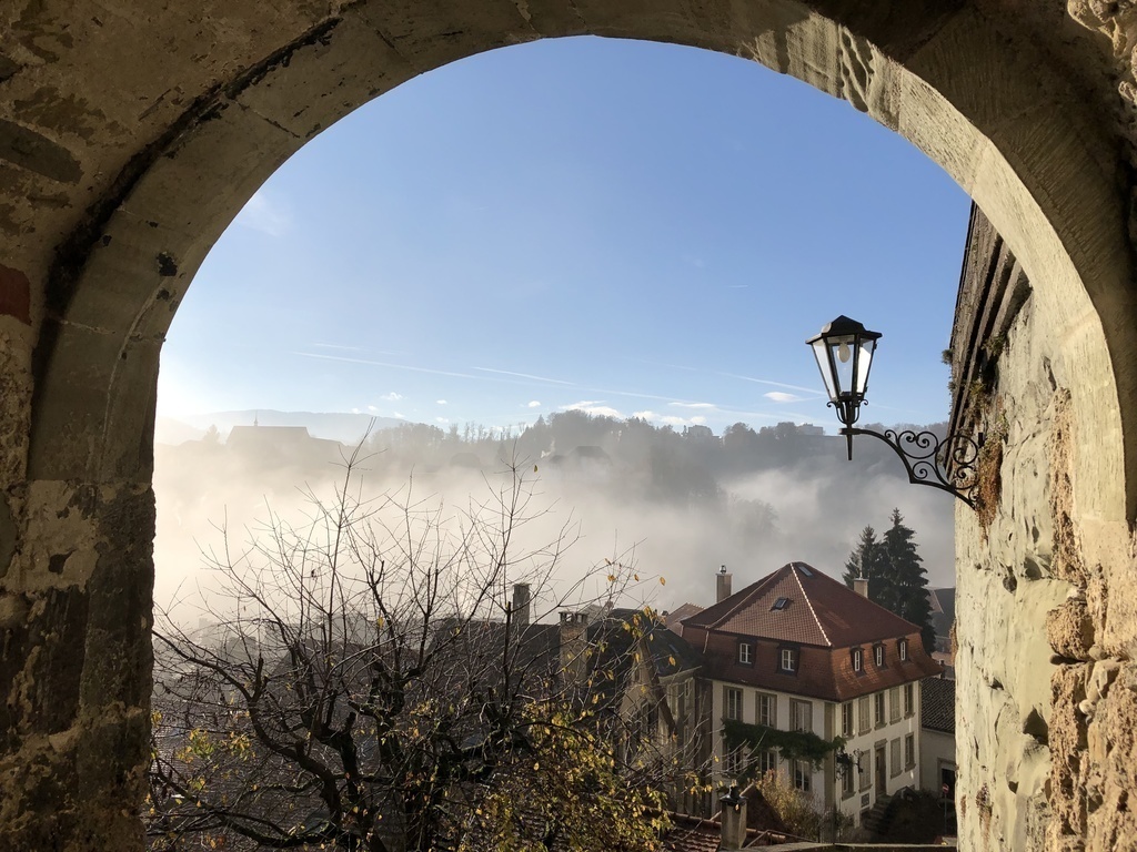 house on a november morning