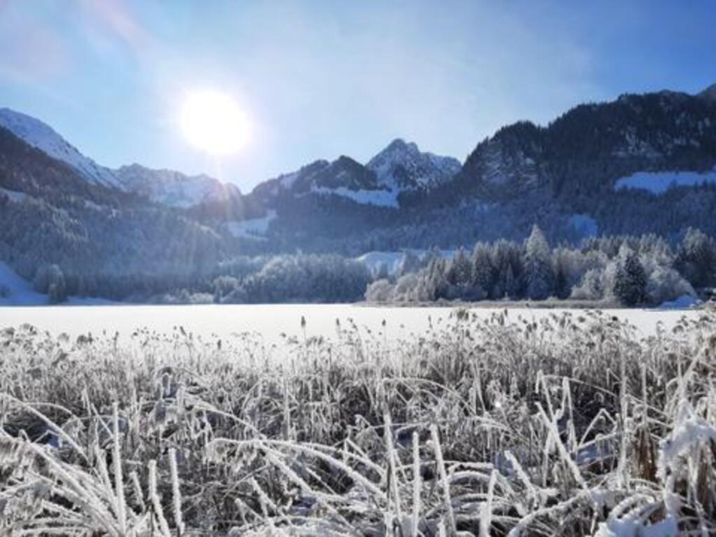 black lake in winter - 30 minutes by car or bus