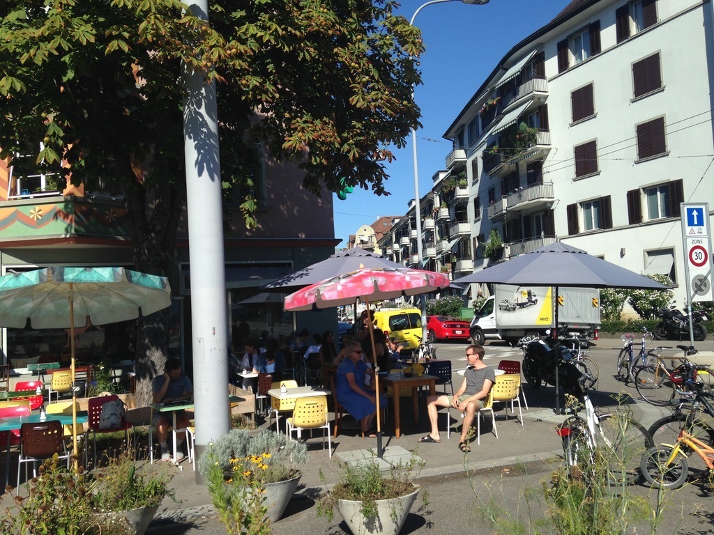 our little square in summer