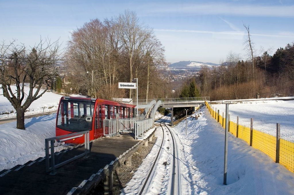 cable car to the nearby hill (Gurten)