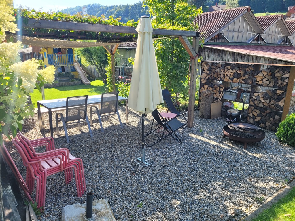 Pergola with barbecue place