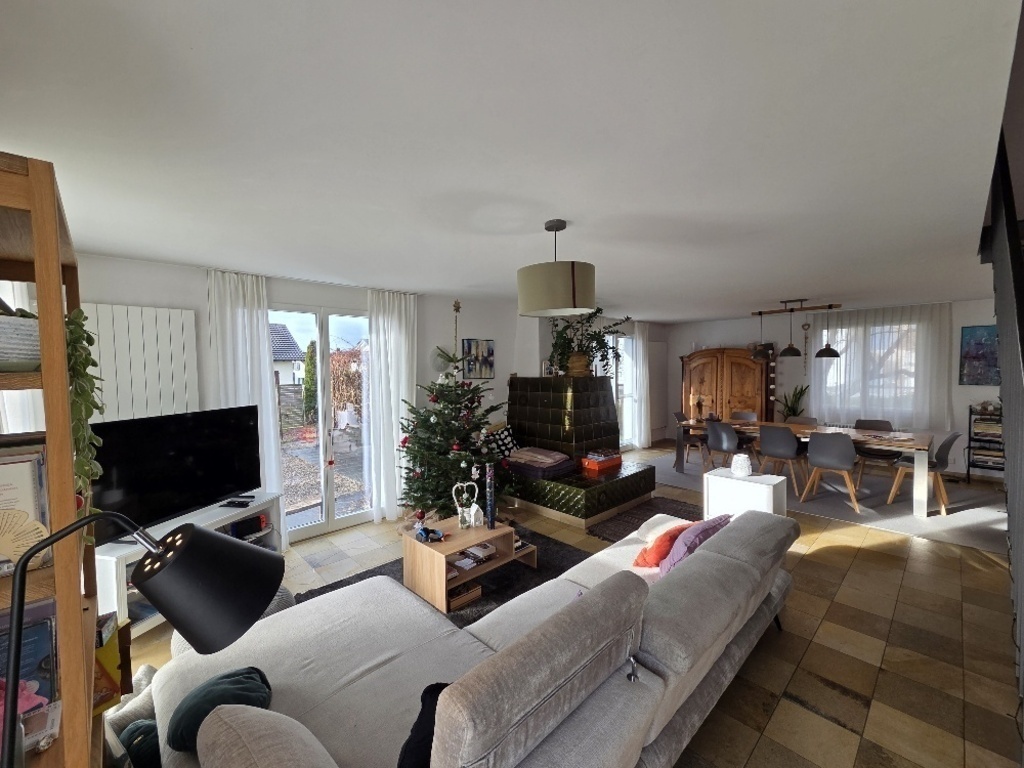 living room and dinner table