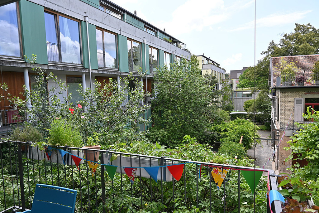 view from the balcony