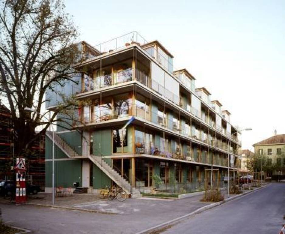 Our non-profit settlement with around 20 apartments: our home is on the first and second floor  