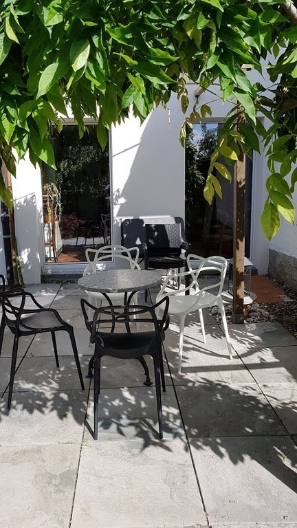 Pergola directly from the living room