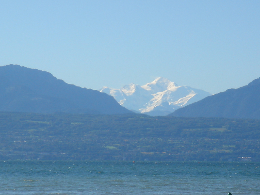 Mont Blanc from Morges
