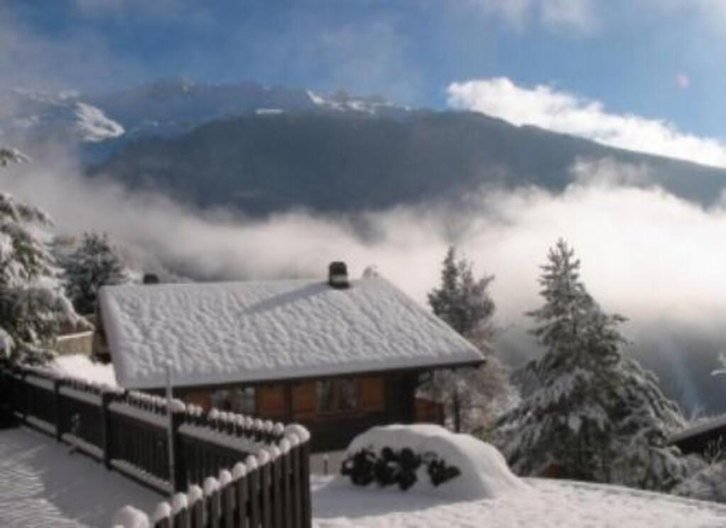 The chalet in winter