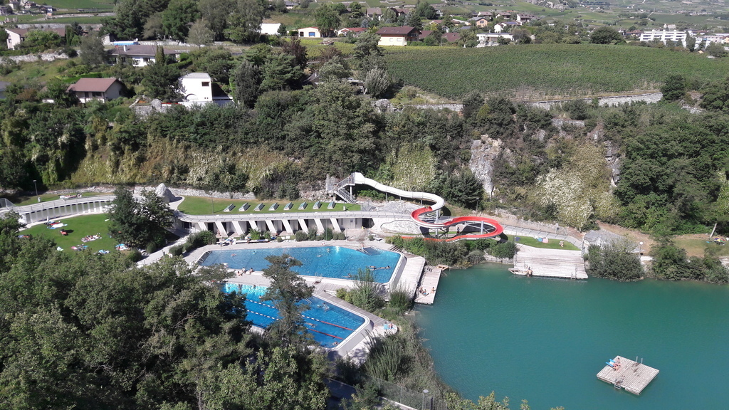 Lac de Géronde avec piscine 400m
