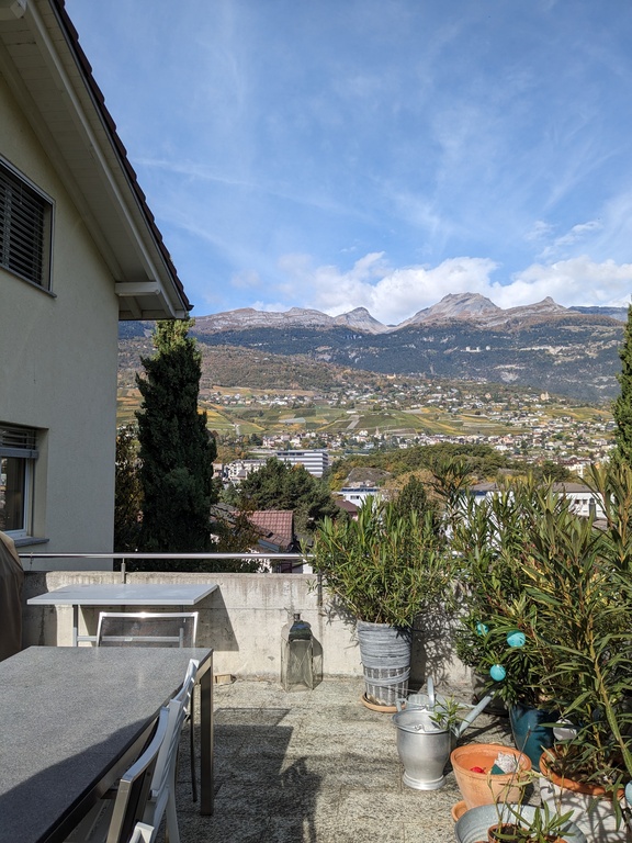 Sicht nach Crans-Montana 