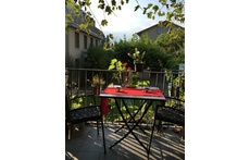 Coffeetime on the balcony with view to the mountains