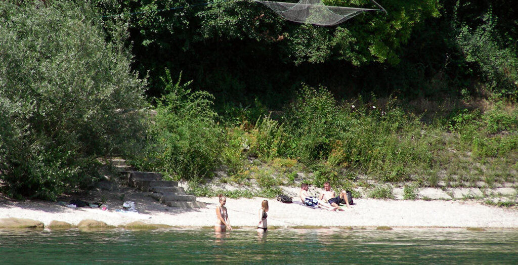 Rhine bank in Kleinbasel