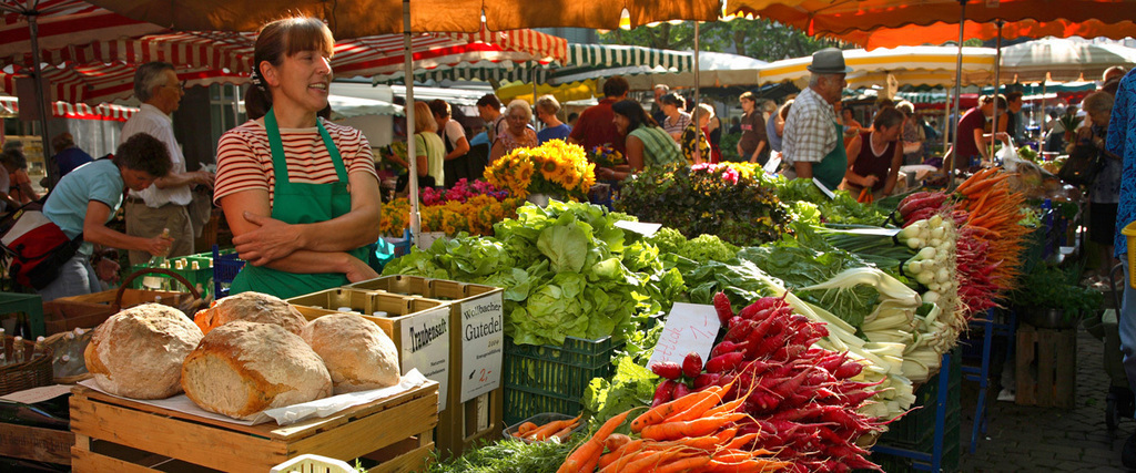 weekly market in Lörrach