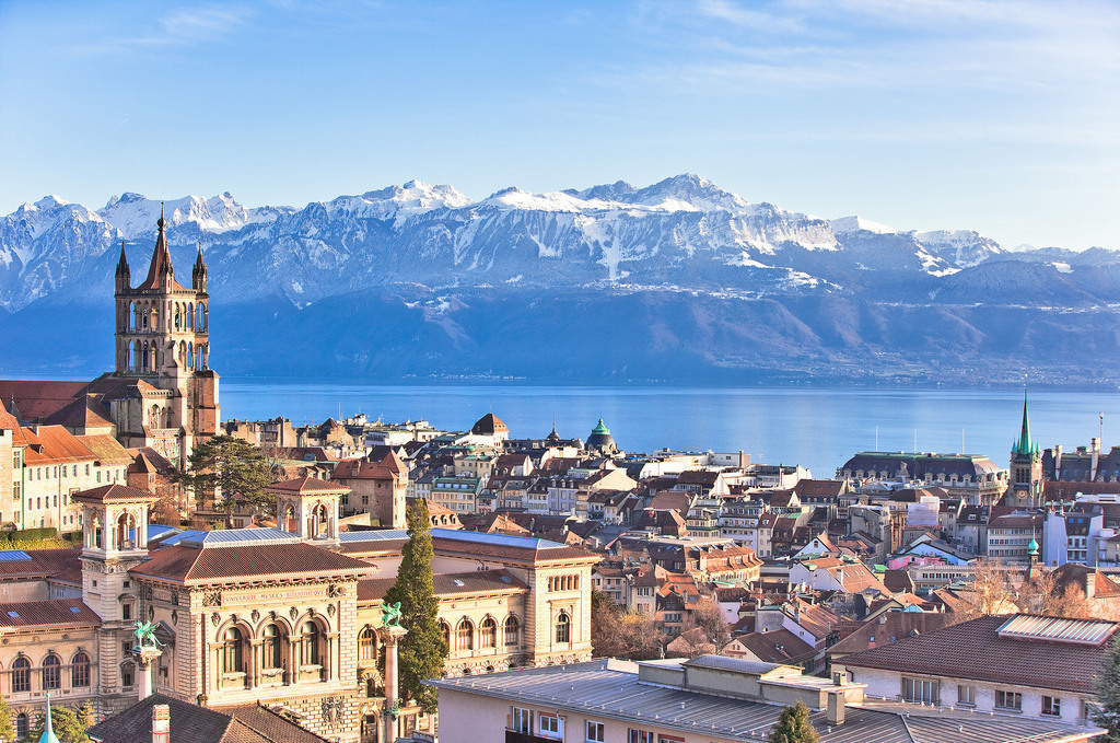 Lausanne, 40 min away by train