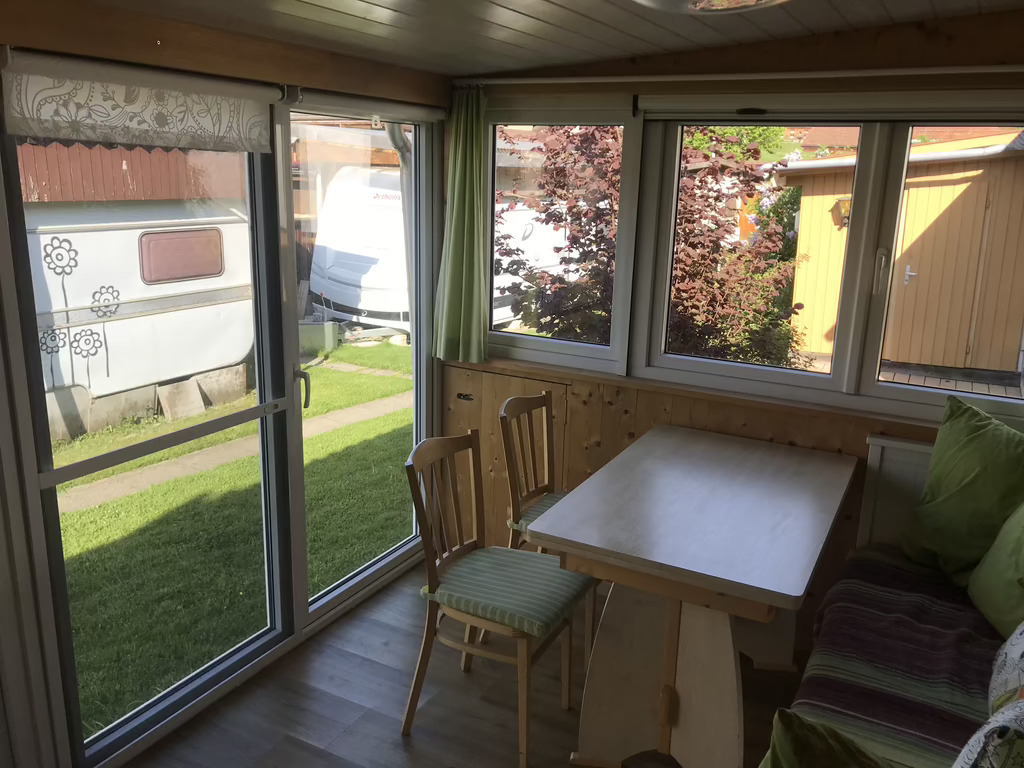 It's on a small campground (18 cottages)