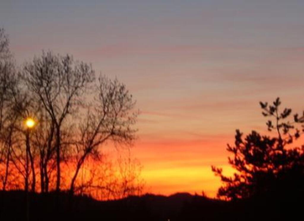 Sunset from our house