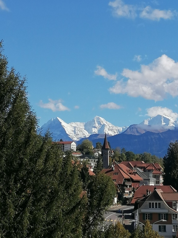 Thun with Eiger, Monch and Jungfrau