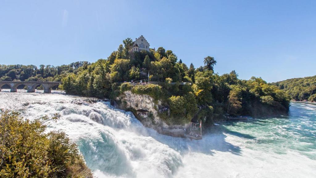 Rheinfall und Stein am Rhein/Rhine Falls and Stein am Rhein. One hour drive from St. Gallen
