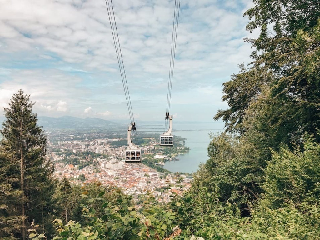 Bregenz und Pfänderberg/Österreich. 40 minutes drive from St. Gallen