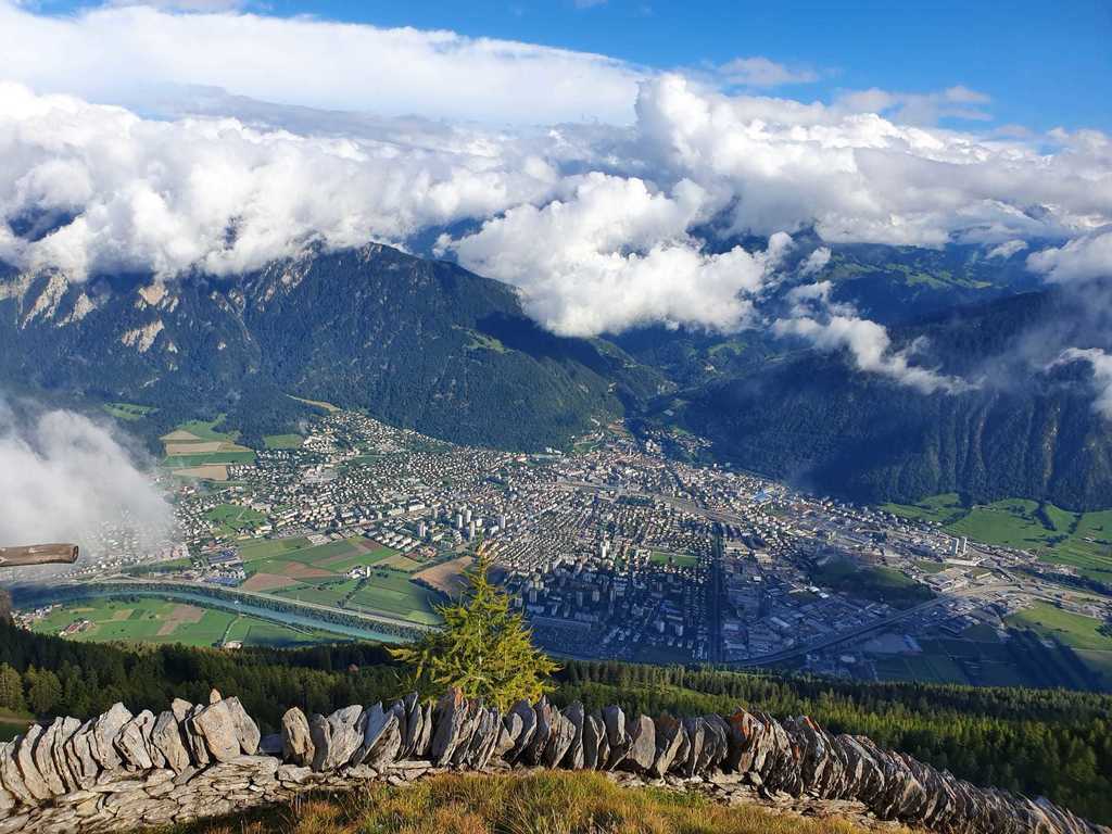 Chur von unserem Hausberg Calanda