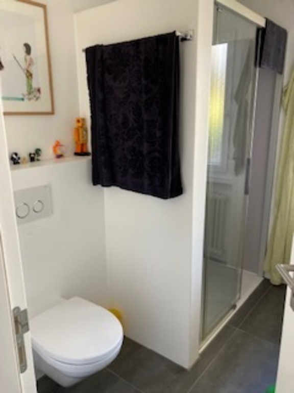 Salle de bain avec douche