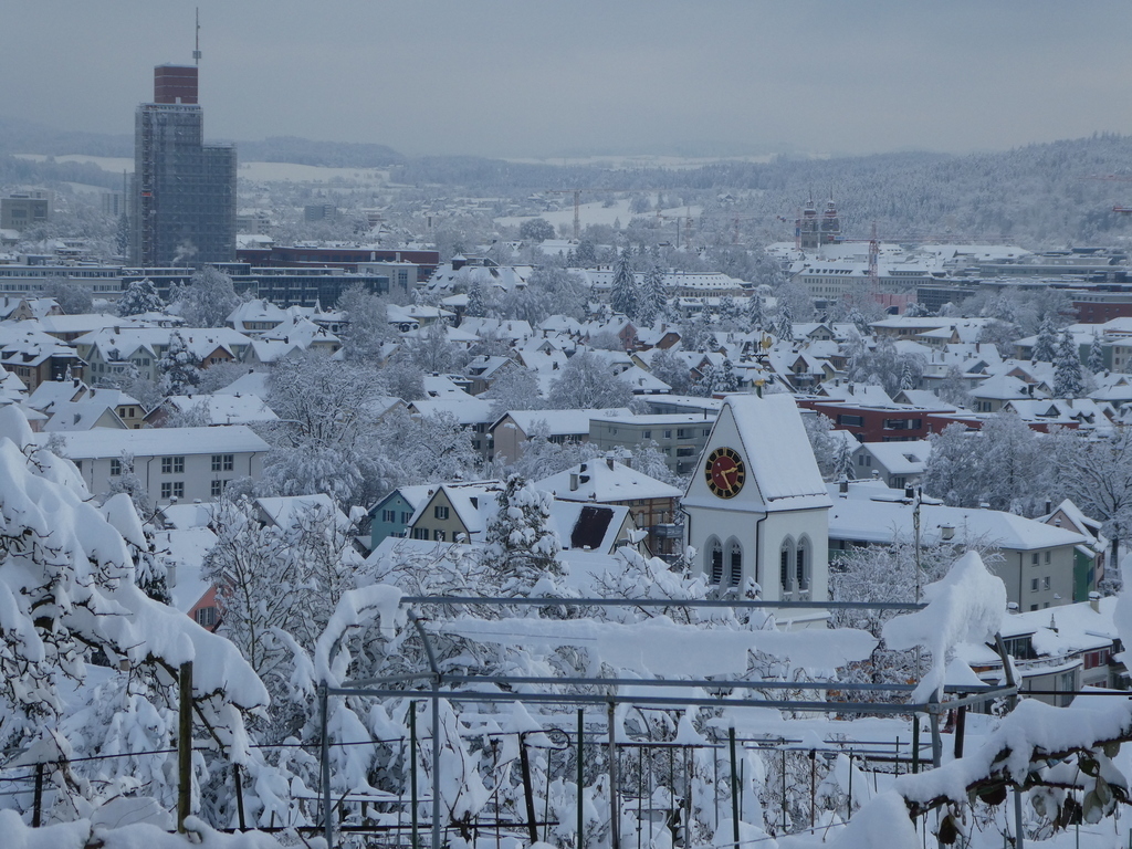Winterthur-Veltheim in wintertime