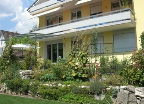 south side of the house