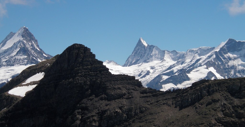 Grindelwald Bachalpsee --> Faulhorn: Finsteraarhorn und Schreckhorn