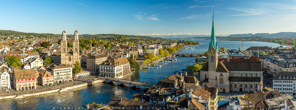 Zürich ist die grösste Schweizer Stadt (mit Flughafen).