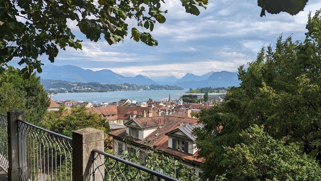 View of Lucerne from the city wall