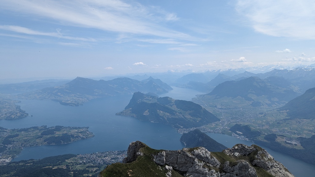 View of the Lucerne region from Mount Pilatus