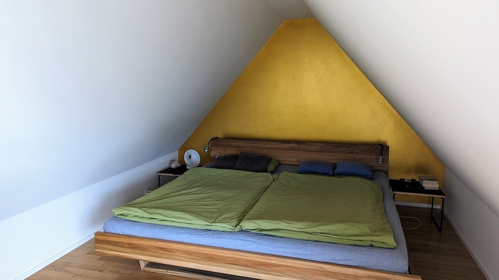 Master bedroom under the roof