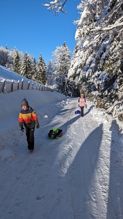 Sledging trip to nearby Eigenthal