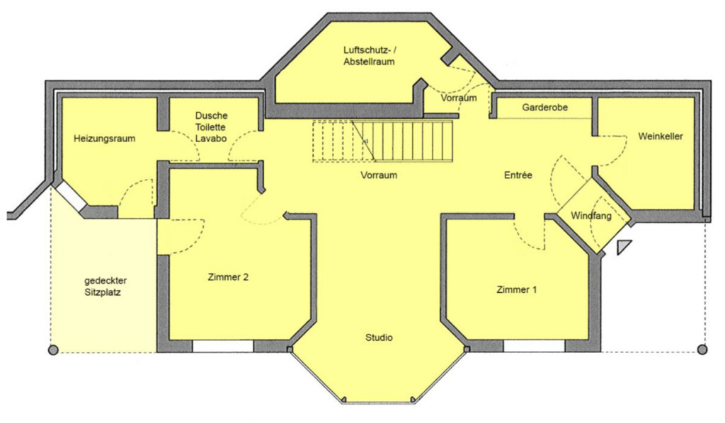 Grundriss Haus EG (Fotos im Mitgliederbereich)