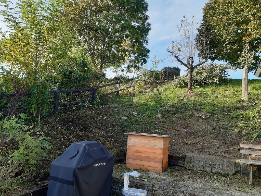 Gartensitzplatz mit Ausgang aus dem Wohnbereich