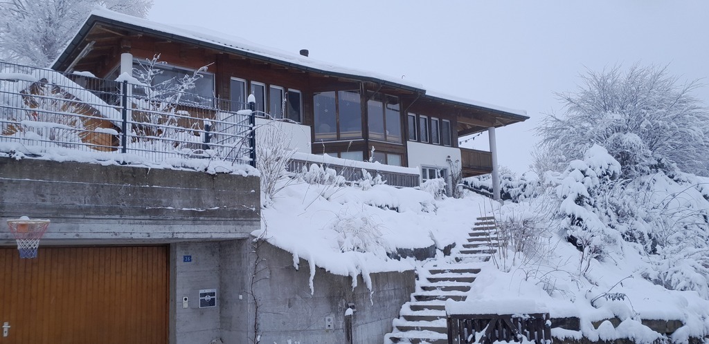 Haus im Winter