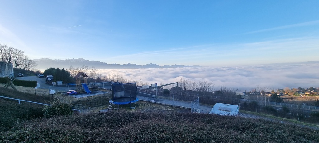 View of the kids playground from the neighborhood