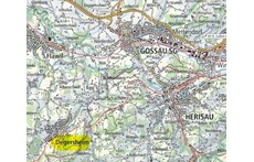 Degersheim (gelb markiert) liegt in der Nähe von Flawil, Gossau und Herisau.