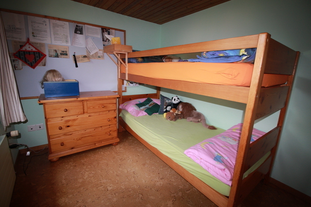 Kinderzimmer mit Etagenbett - nach Westen ausgerichtet
