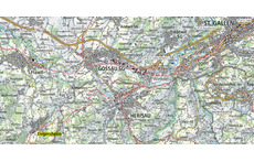 Degersheim (gelb markiert) liegt in der Nähe von Flawil, Gossau, Herisau und St.Gallen