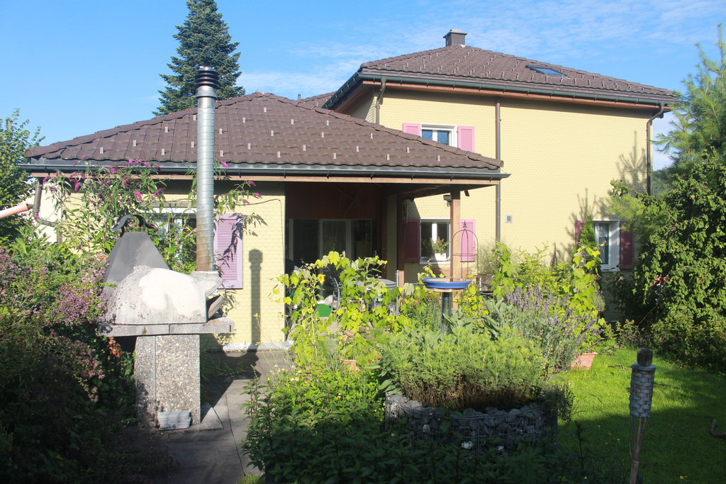 Westansicht - Grillstelle und Pizzaofen