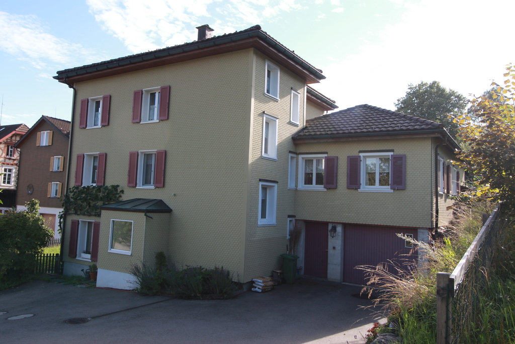 Ostansicht - links Haus - rechts Garage