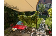 Gartensitzplatz und Garten