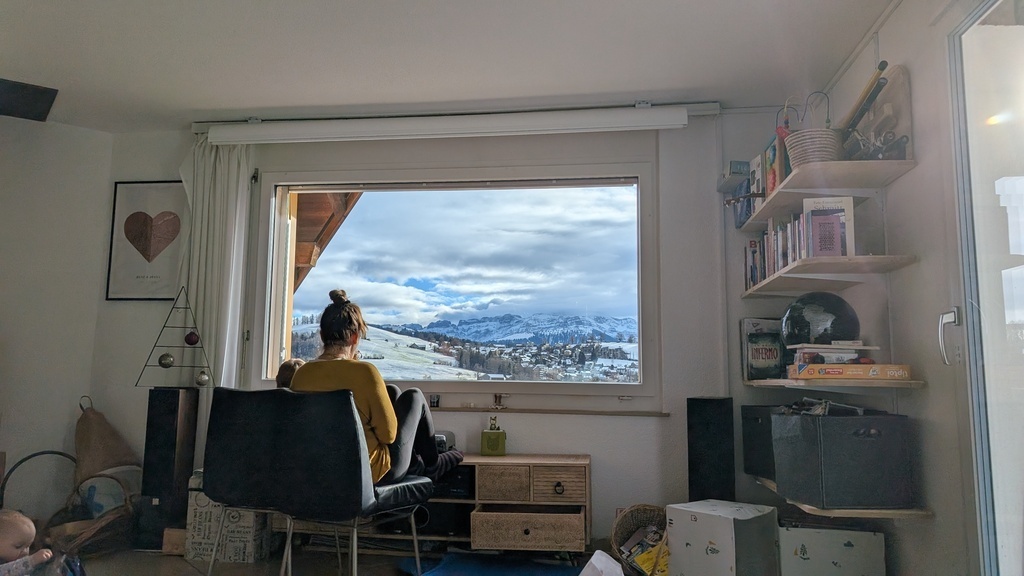 Aussicht aus dem Wohnzimmer