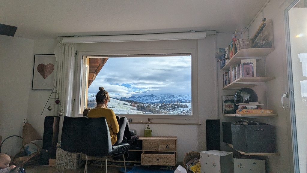 Aussicht aus dem Wohnzimmer