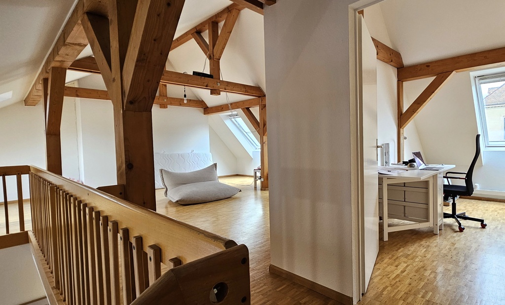 Upstairs area and bedroom