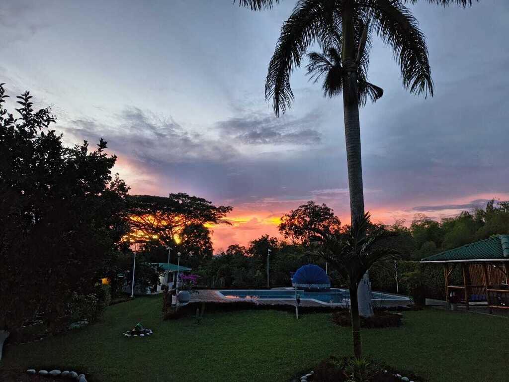 Vista del atardecer desde el apartamento que ofertamos 