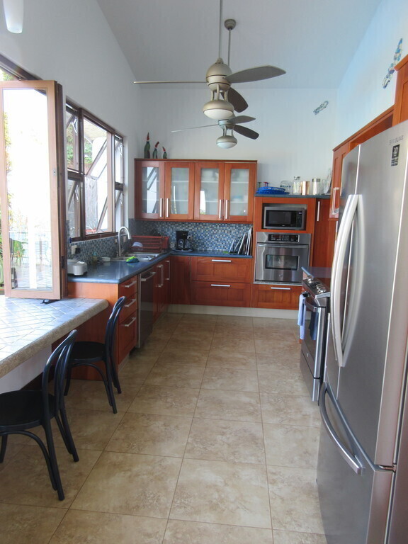 Kitchen by pool area 