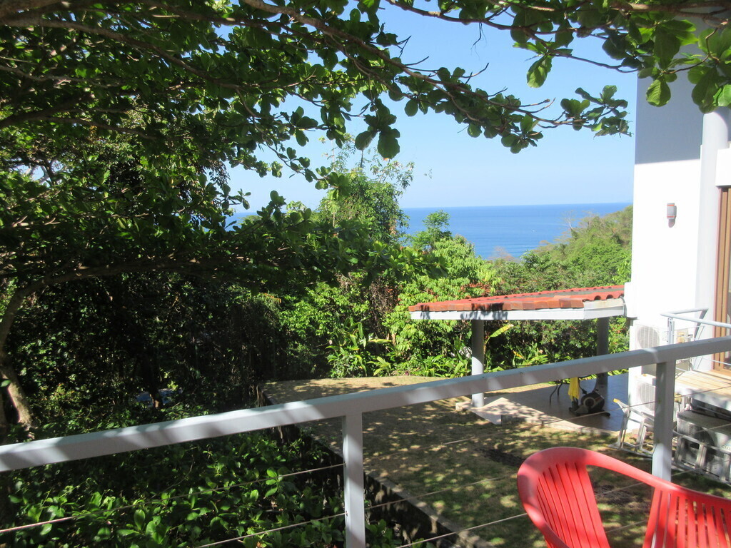 Back balcony ocean and jungle view 
