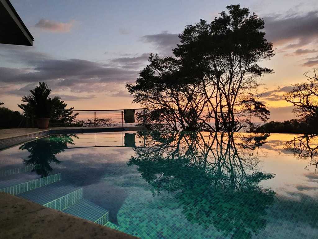 Sunset taken by a dinner guest with photographic knowledge! 